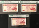2001\2\3 BOC 10 PATACAS PMG67 EPQ - SUPERB GEM UNCIRCULATED SET OF 3, ALL WITH GOOD NUMBERS - Macao