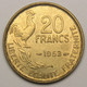 20 Francs G. Guiraud, 1953, Bronze-aluminium - IV° République - 20 Francs