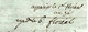 Delcampe - LAC 1795 LETTRE Paris Sign.  Pour Fermé Négociant VIN VINS à Saumur Maine Et Loire B.E.VOIR SCANS - 1701-1800: Précurseurs XVIII