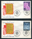 Andorre - Lot De 4 Enveloppes Avec Oblitération De La Visite Du Général De Gaulle En 1967 -  F 186 - Covers & Documents