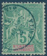 France Colonies Nelle Caledonie N°44 5c Vert Oblitéré Du Dateur 1894 Bleu De PAITA (1100 Ames En 1895) RR - Used Stamps