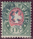 Heimat GE Geneve 1886-06-09 Auf Telegraphen-Marke 1 Fr.. Zu#17 - Telegraafzegels