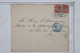 AW19 DANEMARK BELLE  LETTRE   1895  KOPENHAGUE    POUR PARIS FRANCE  ++CACHET BLEU ETRANGER ++AFFRANC. INTERESSANT - Cartas & Documentos