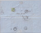1865 - SUISSE - 40c (ZUM.34) ! Sur LETTRE De BERN Avec AMBULANT BERN à PONTARLIER AU DOS ! => ST BONNET (HAUTES ALPES) - Brieven En Documenten