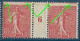 Semeuse Lignée Piquage à Cheval Avec Signature Du Graveur En Haut  10 C. Rose - Y&T N° 129 Neuf * (TB). - Unused Stamps