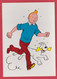 Hergé  - Tintin - 2  ...5 Cartes Autocollantes  - Lombard , Bruxelles - 1973 ( Voir Verso ) - Hergé