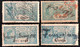 MACAU 1917 REVENUE STAMPS LOT OF 4 ALL USED, PLEASE SEE THE PHOTO - Other & Unclassified