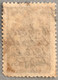 MACAU, 1907 ROYAL COAT OF ARMS INDUSTRIAL TAX STAMPS - 10 REIS.- PB#24, LIGHT SHORT RIGHT CORNER - Autres & Non Classés