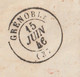 Delcampe - 1846 - Lettre Pliée En Anglais En Port Payé De London, Londres Vers Grenoble Puis Lyon -  Via Boulogne - Postmark Collection