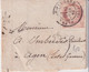 1874 - CERES 2c SEUL Sur PETITE BANDE De CLERMONT-FERRAND (PUY DE DOME) => AGEN - 1871-1875 Ceres