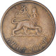 Monnaie, Éthiopie, Haile Selassie I, 5 Cents, Amist Santeem, 1944, TB+, Cuivre - Ethiopia