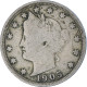 Monnaie, États-Unis, Liberty Nickel, 5 Cents, 1905, U.S. Mint, Philadelphie - 1883-1913: Liberty (Libertà)