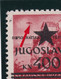 YUGOSLAVIA - Provisional Edition For Zagreb, 400/0,25 Kn, Block Of Four With Error Of Print 'bird' On Basic .../ 2 Scans - Otros & Sin Clasificación
