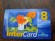 ST MARTIN  INTERCARD  / FLOWERS     8 EURO /   INTER 84/ USED  CARD    ** 10183 ** - Antillen (Frans)