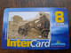 ST MARTIN  INTERCARD  / FORT AMSTERDAM    8 EURO /   INTER 88/ USED  CARD    ** 10187 ** - Antille (Francesi)