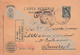 A16407 - POSTAL STATIONERY KING MICHAEL  CARTA POSTALA MILITARA  BLUE 1943 USED  CENZORED CENZURAT NOI LUPTAM VOI - 2. Weltkrieg (Briefe)