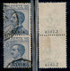 Colonie - Libia - 1912 - 25 Cent Michetti (7v) - Coppia Verticale Usata Con Decalco (100+) - Unclassified