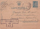 A16434-   MILITARY LETTER POSTAL STATIONERY KING MICHAEL 5 LEI CENZURAT BUCURESTI USED 1942 OFICIUL MILITAR 147 - World War 2 Letters