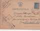 A16436 - MILITARY LETTER POSTAL STATIONERY KING MICHAEL 5 LEI CENZURAT BUCURESTI USED 1942 OFICIUL MILITAR 147 - World War 2 Letters