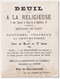 Rare Chromo / Carte De Visite 1890s - Magasin De Deuil -A La Religieuse Paris 2 Rue Tronchet / Place La Madeleine A75-45 - Visiting Cards