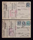 37/042 --  Collection OVERIJSE - 2 X Carte Caisse D' Epargne TP Houyoux 1926 -Cachets De La Commune Au Verso - Post Office Leaflets