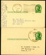 UX28 UPSS S40 Postal Card TYPE 2 Shrub Oak NY + Springfield MA 1950-51 - 1921-40