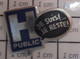 1316b Pin's Pins / Beau Et Rare / THEME : ADMINISTRATIONS / HOPITAL PUBLIC JE SUIS JE RESTE !!! - Administrations