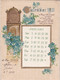 Calendrier 1911  à Poser -  à Système Complet - Fleurs Gauffrées Et Dorures - Kleinformat : 1901-20