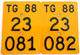 Velonummer Mofanummer Thurgau TG 88, Nummernpaar (23081 + 23082) - Plaques D'immatriculation