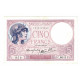 France, 5 Francs, Violet, 1939, C.60111, SUP+, Fayette:4.4, KM:83 - 5 F 1917-1940 ''Violet''