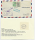 MACAU 5A+3P  LETTRE COVER AIR MAIL FIRST FLIGHT ASIA MACAU 28.IV .1937 TO USA - Corréo Aéreo