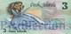 COOK ISLANDS 3 DOLLARS 1987 PICK 3 UNC - Cook