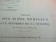 Ministère Des Anciens Combattants Et Victimes De La Guerre/Services Des Soins Médicaux/ PHARMACIE/1919   POIL210 - 1914-18
