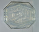 *CENDRIER VERRE OPALESCENT SIGNE ASTROLOGIQUE SAGITTAIRE COLLECTION DECO XXe  E - Vidrio