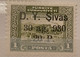 1930 Ankara-Sivas Railway MH Isfila 1233/1254 Isfila 1235 1 Krs Plate Error - Neufs