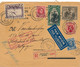1930 RECOMMANDE BRUXELLES VIA LEOPOLDVILLE TO MOLENBEEK  BRUXELLES          2 SCANS - Storia Postale