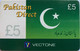 DIFFERENT : VEC01 5L Vectone PAkistan Direct , Pakistan Flag USED - Autres & Non Classés