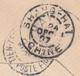 1907 - Entier Postal Enveloppe Mignonnette Type Grasset 5 C  De HANOI, Tonkin Vers Tien Tsin - Via Shanghai - Date 437 - Covers & Documents
