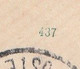1907 - Entier Postal Enveloppe Mignonnette Type Grasset 5 C  De HANOI, Tonkin Vers Tien Tsin - Via Shanghai - Date 437 - Lettres & Documents