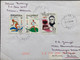 ALBANIA 1997, SPORT GAME ,ATHELETIC 1996, AT GIERGJ FISHTA 3 STAMPS USED COVER TO INDIA,TIRANA CITY CANCELLATION - Albanië