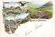 Salut Du Gothard Litho Pont Du Diable Hospice Du Gothard Furka Airolo Gotthard San Gottardo - Airolo