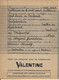 PROTEGE CAHIER PEINTURE VALENTINE ( 4 Pages) - 185 AVENUE DES GRÉSILLONS GENEVILLIERS SEINE - Paints