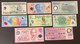 8 X Uncirculated Polymer Banknotes, Inc. China, Fiji, New Guinea, Indonesia And More. - Autres - Asie