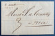 Lettre Avec Texte De 1822 Cursive Sarde " Date Manuscrite / MENTON " Pour NICE TTB - ...-1885 Precursori