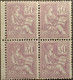 DF50478/200 - FRANCE - 1902 - TYPE MOUCHON (BLOC) N°115 TIMBRES NEUFS(*) BdF - 1900-02 Mouchon