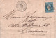 7707 Lettre  CLERMONT De  L HERAULT (34) Pour TOULOUSE  (31)  Gros Chiffres GC 1050 Mars 1872   (recto-verso) - 1849-1876: Période Classique