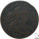 LaZooRo: United States Of America 1 Cent 1802 F / VF Die Crack, Cut Planchet - 1796-1807: Draped Bust