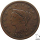 LaZooRo: United States 1 Cent 1843 VF / XF - 1840-1857: Braided Hair (Cheveux Tressés)