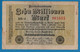 DEUTSCHES REICH 10 MILLIONEN MARK 22.08.1923 # BB-2 061055 P#106a - 10 Mio. Mark