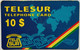 Surinam $10 "  World Map And Telesur Logo " - Surinam